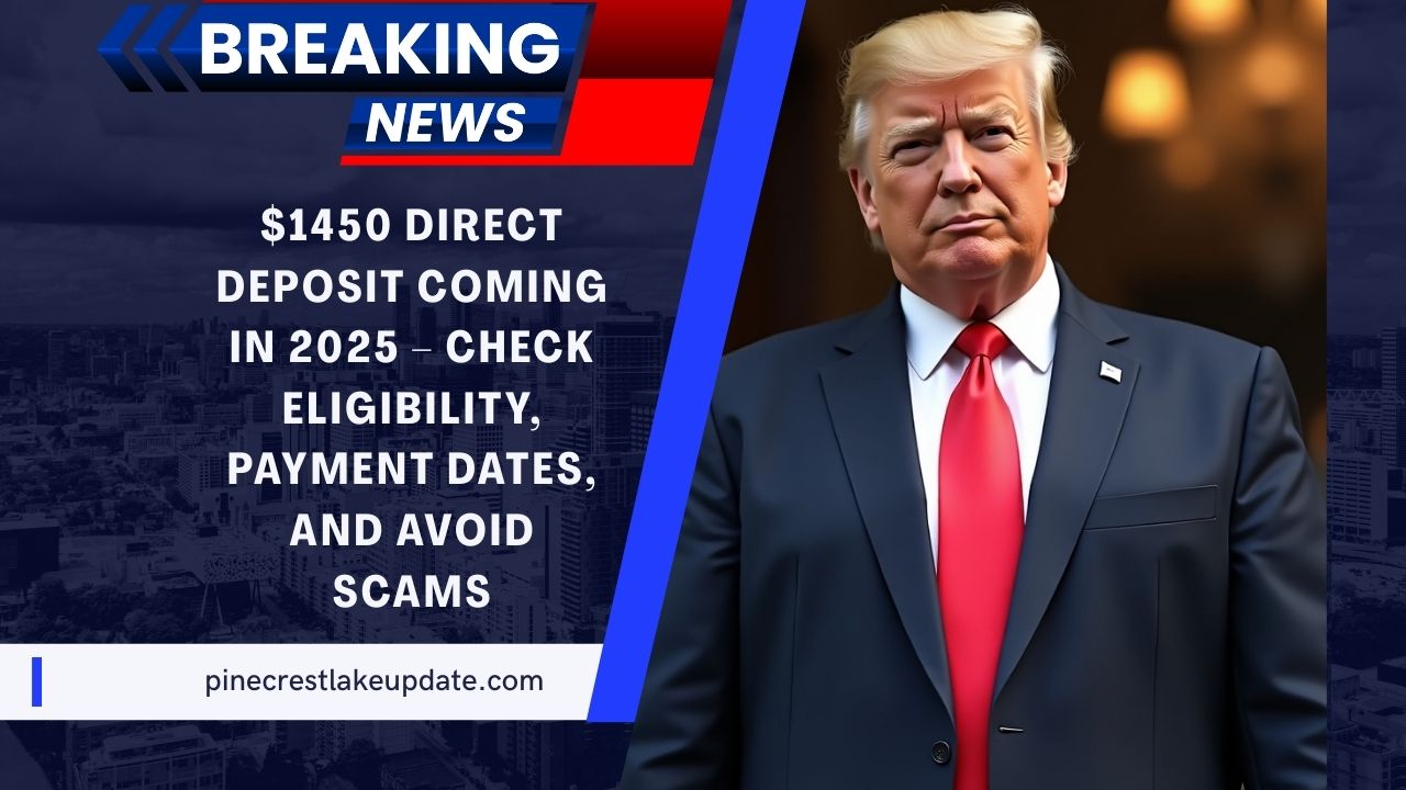 $1450 Direct Deposit Coming In 2025 – Check Eligibility, Payment Dates, And Avoid Scams